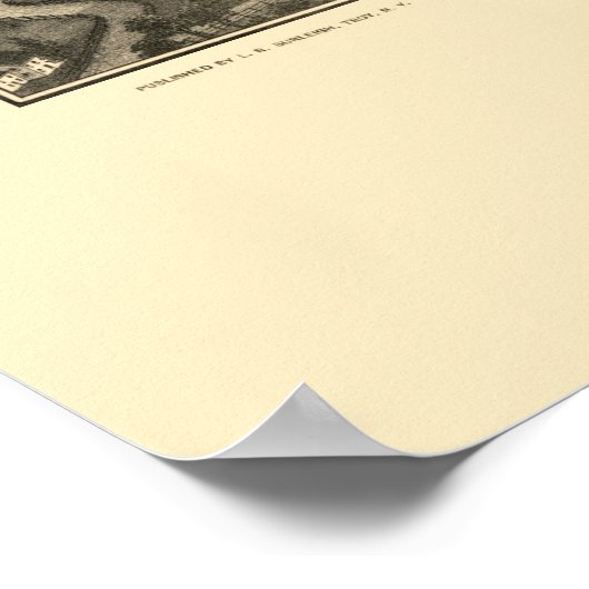 Groton, MA Panoramic Map - 1886 Poster (Hoek)