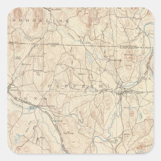Groton, Massachusetts Vierkante Sticker (Voorkant)