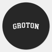 Groton  ronde sticker (Voorkant)