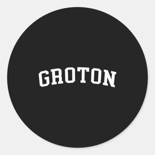 Groton  ronde sticker (Voorkant)