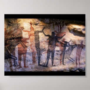 Grotschildering Rock Art Poster