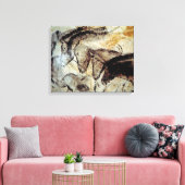 Grotschildering van paarden op doek canvas afdruk (Insitu (Woonkamer))