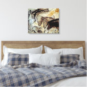 Grotschildering van paarden op doek canvas afdruk (Insitu (Slaapkamer))