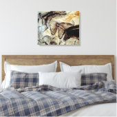Grotschildering van paarden op doek canvas afdruk (Insitu (Slaapkamer))
