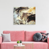 Grotschildering van paarden op doek canvas afdruk (Insitu (Woonkamer))