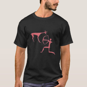 Grotschilderingen herten jagen primitieve holbewon t-shirt