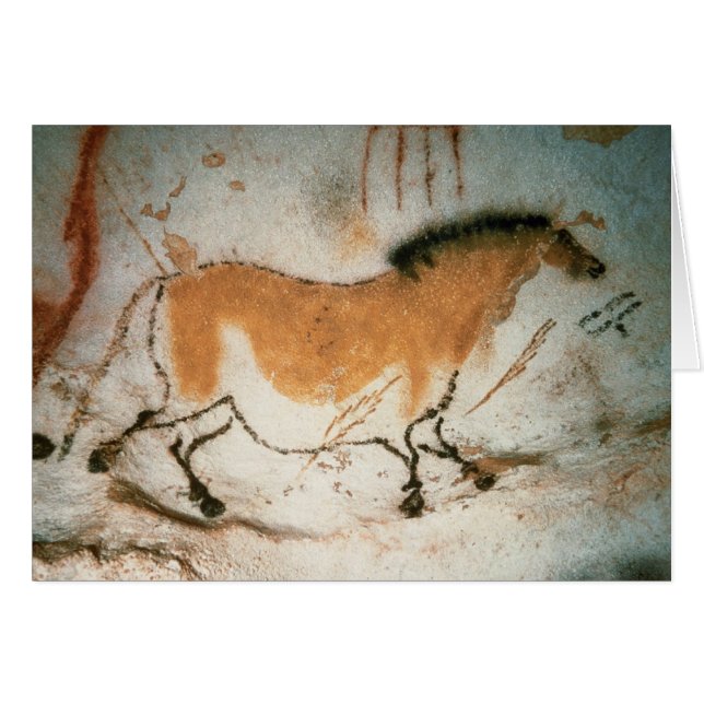 Grottekeningen Lascaux Frans Prehistorisch (Voorkant Horizontaal)