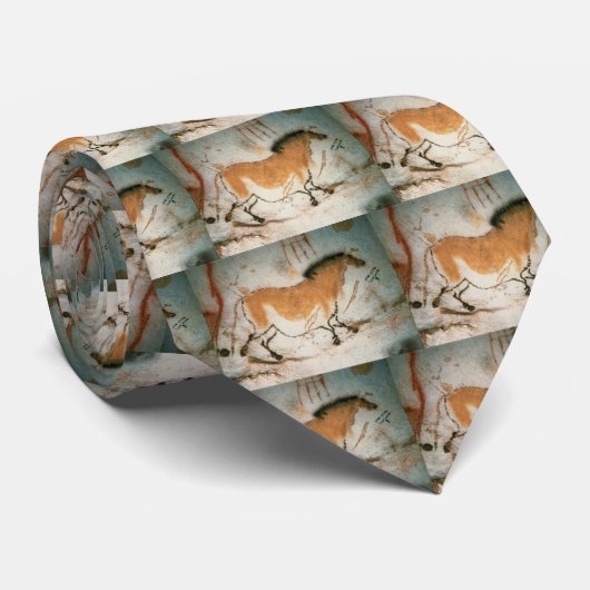 Grottekeningen Lascaux Frans Prehistorisch Stropdas (Opgerold)