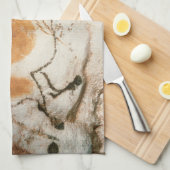 Grottekeningen Lascaux Frans Prehistorisch Theedoek (Quarter Fold)