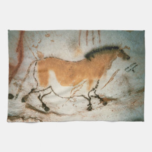Grottekeningen Lascaux Frans Prehistorisch Theedoek