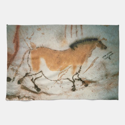 Grottekeningen Lascaux Frans Prehistorisch Theedoek (Horizontaal)