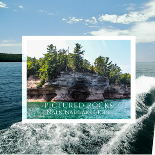Grotten, Bluffs, Afgebeeld Rocks National Lakeshor Briefkaart