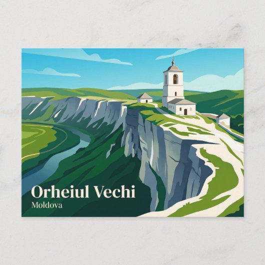 Grotten klooster Moldavië Briefkaart (Voorkant)