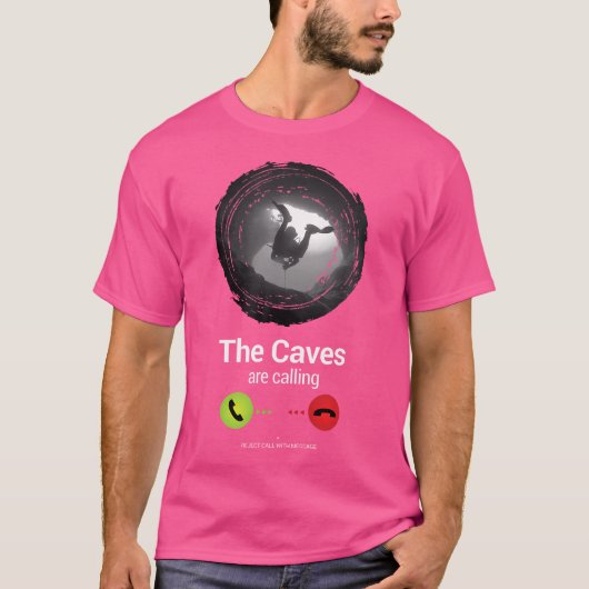 Grotten noemen grotduiken Ocean Freediving Div T-shirt (Voorkant)