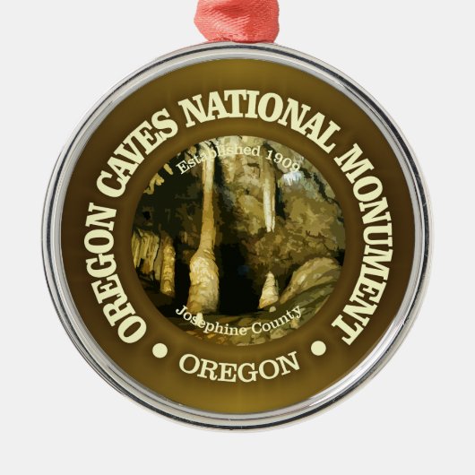 Grotten van Oregon (NM) Metalen Ornament (Voorkant)