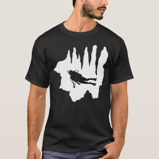 Grottenduiken Cavernduiken Onderwater Speleologie  T-shirt