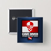 Grottenduiker - Leven aan de rand Vierkante Button 5,1 Cm (Voorkant /achterkant)