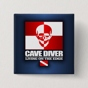 Grottenduiker - Leven aan de rand Vierkante Button 5,1 Cm