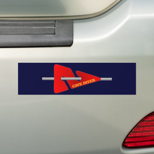 Grottenduiker (lijnmarkering) bumpersticker (Op auto)