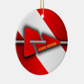 Grottenduiker (lijnmarkering) keramisch ornament (Rechts)