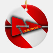 Grottenduiker (lijnmarkering) keramisch ornament (Achterkant)