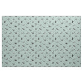 Grottenkunstkatten op pastelgrijs turquoise stof (Fat Quarter)