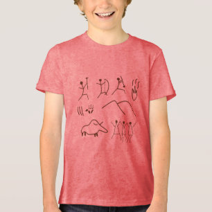 Grottenmannetjes tekeningen in Spaanse humor Tri-Blend Shirt