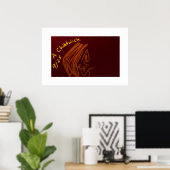 Grottenschildering Poster (Thuiskantoor)