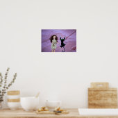 Grottenschildering.  poster (Keuken)