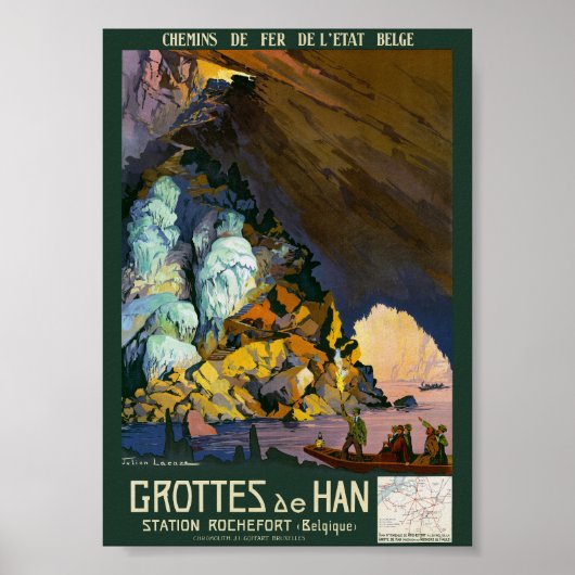 Grottes de Han Vintage Poster 1922 (Voorkant)