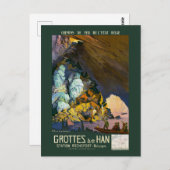 Grottes de Han Vintage Poster 1922 Briefkaart (Voorkant / Achterkant)