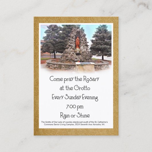 Grotto Visitekaartje (Voorkant)