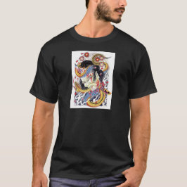 Grotuske slang tattoo ontwerp t-shirt