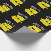 Grou-cheese Funny Cheese Pun Dark BG Cadeaupapier (Hoek)