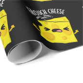Grou-cheese Funny Cheese Pun Dark BG Cadeaupapier (Rol Hoek)