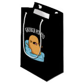 Grouch Aardappel Grappig Veggie Puns Donker BG Klein Cadeauzakje (Voorkant Gekanteld)