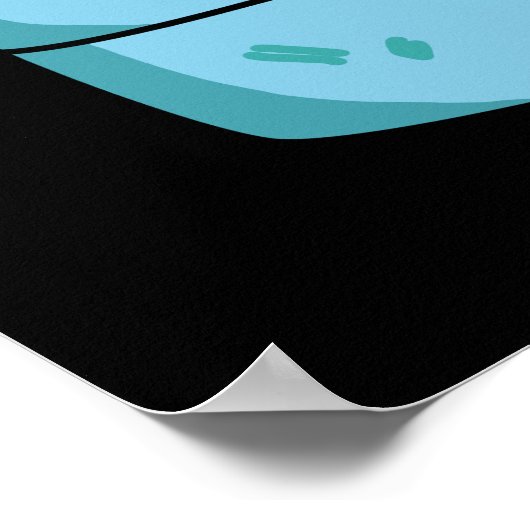 Grouch Aardappel Grappig Veggie Puns Donker BG Poster (Hoek)