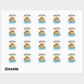 Grouch Aardappel Grappige Veggie Puns Ronde Sticker (Vel)
