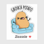 Grouch Aardappel Grappige Veggie Puns Sticker (Vel)