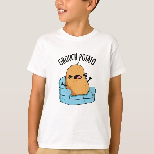 Grouch Aardappel Grappige Veggie Puns T-shirt (Voorkant)