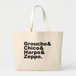 Groucho & Chico & Harpo & Zeppo Grote Tote Bag