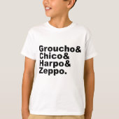 Groucho & Chico & Harpo & Zeppo T-shirt (Voorkant)