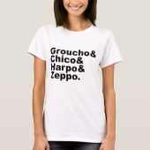 Groucho & Chico & Harpo & Zeppo T-shirt (Voorkant)
