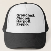 Groucho & Chico & Harpo & Zeppo Trucker Pet (Voorkant)