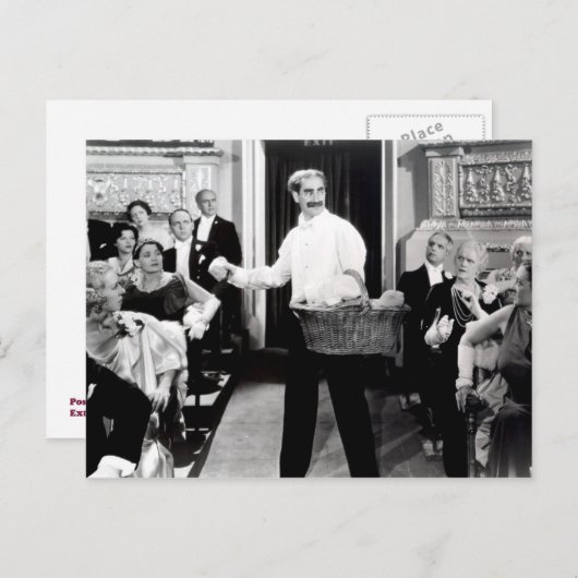 Groucho Marx Brothers Night at the Opera Briefkaar Briefkaart (Voorkant / Achterkant)