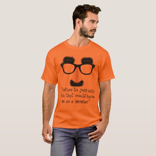 Groucho Marx Club T-Shirt - Groucho Glasses (Voorkant volledig)