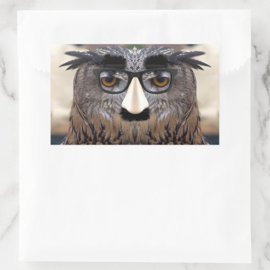 Groucho Marx Eagle Uil Rechthoekige Sticker (Tas)