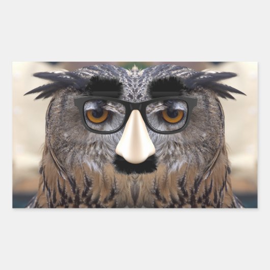 Groucho Marx Eagle Uil Rechthoekige Sticker (Voorkant)