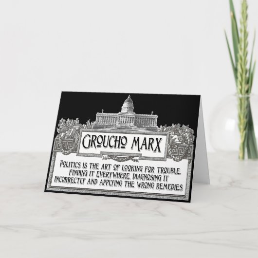Groucho Marx op Politiek Kaart (Voorkant)