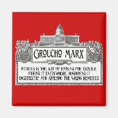 Groucho Marx over politiek Magneet (Voorkant)